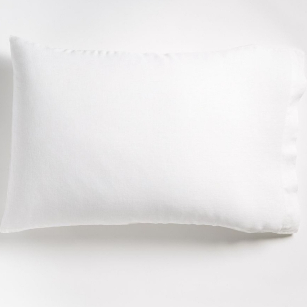 ❤️BUY 2 GET 1 FREE European Flax Linen Pillowcases, Size Standard, Color White
